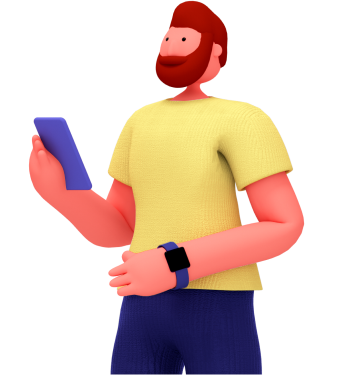 imagen de hombre con movil